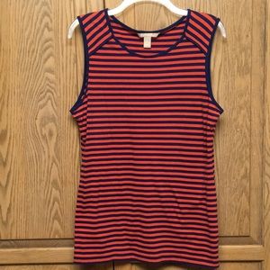 Banana Republic Red and Blue Top